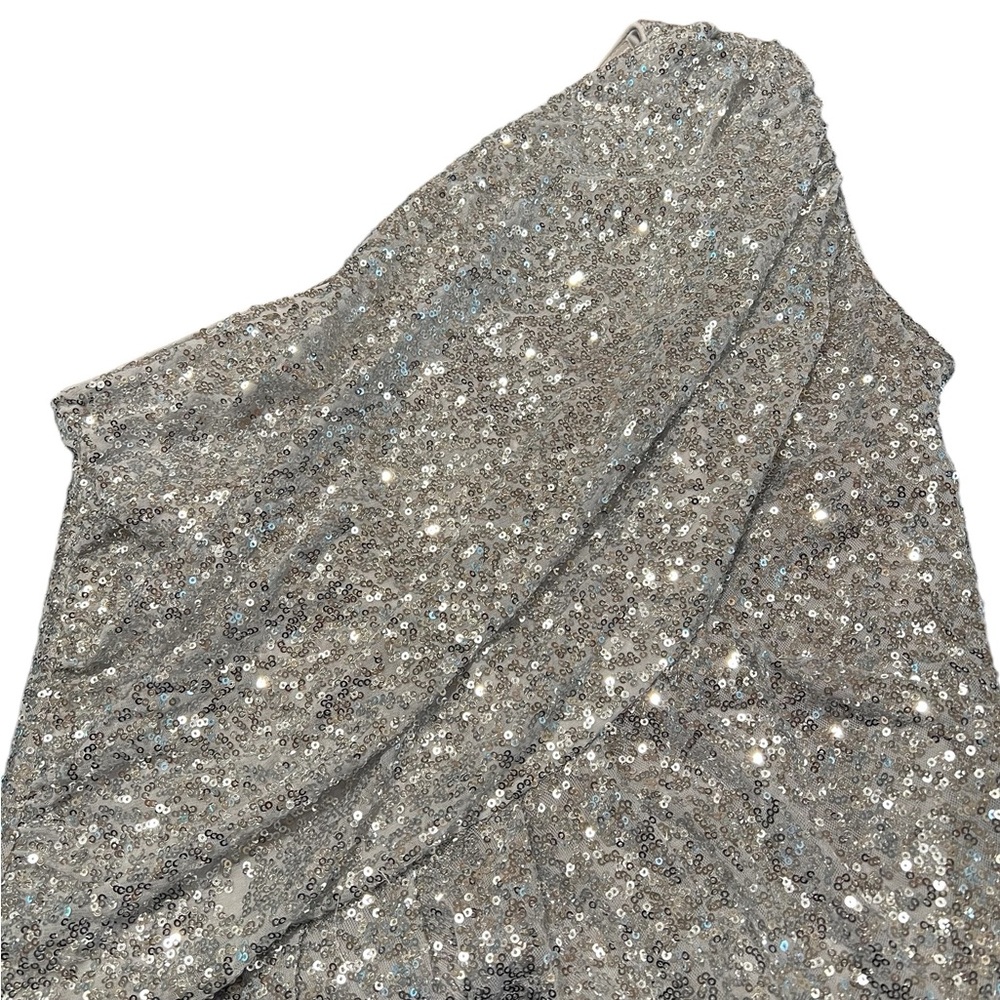 Calvin Klein Silver Completely Sequins Dress In E… - image 6